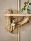 Natural Bertie Bear wall shelves set of 2, UK version