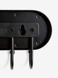 Black white metal key hooks wall mounted, UK version