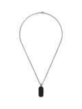 Stainless steel pendant necklace resin detail, imported from the UK