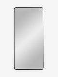 Black metal frame rectangular wall mirror 150cm x 71cm - British product