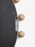Wood bobbin round wall mirror 75cm x 75cm, UK version