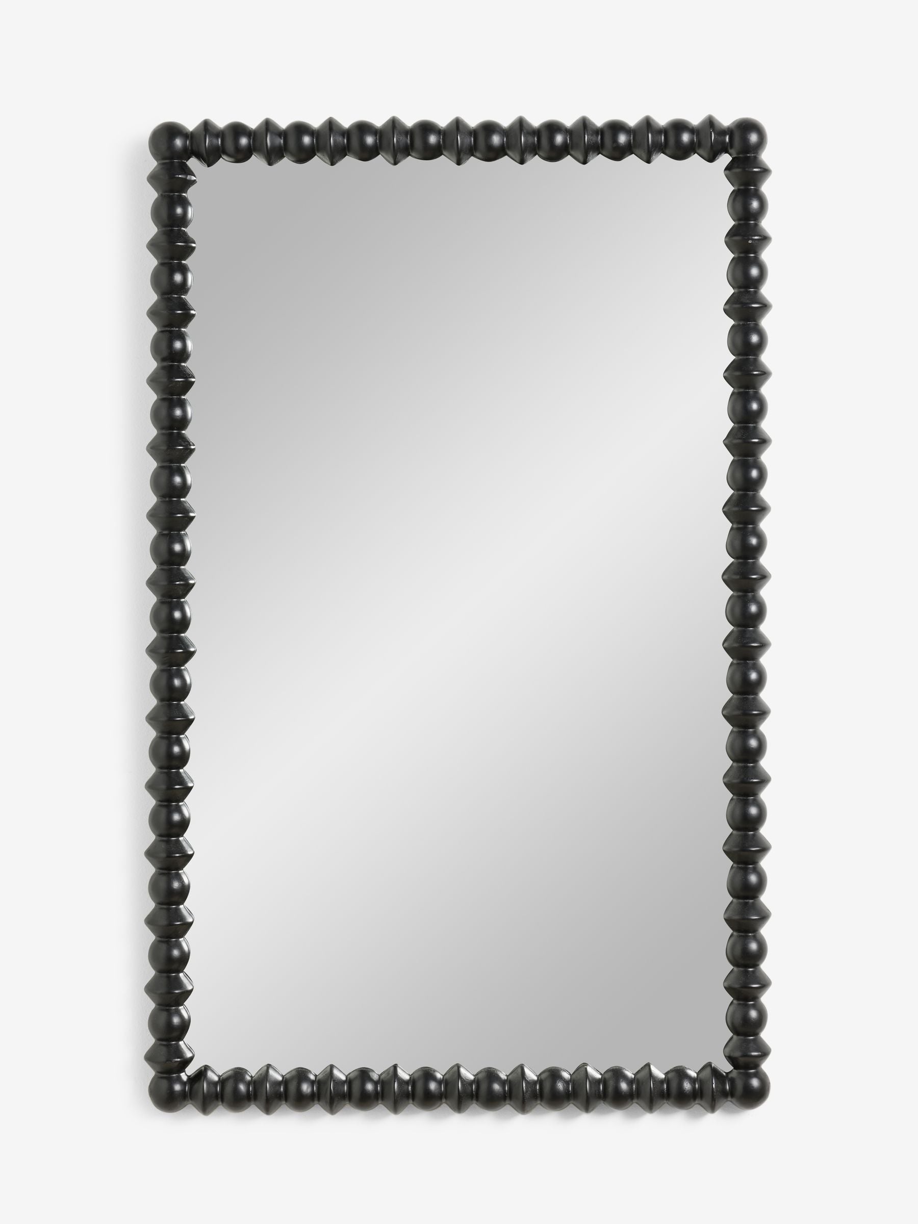 Black Global Bobbin wall mirror 90.5cm x 56.5cm - British product