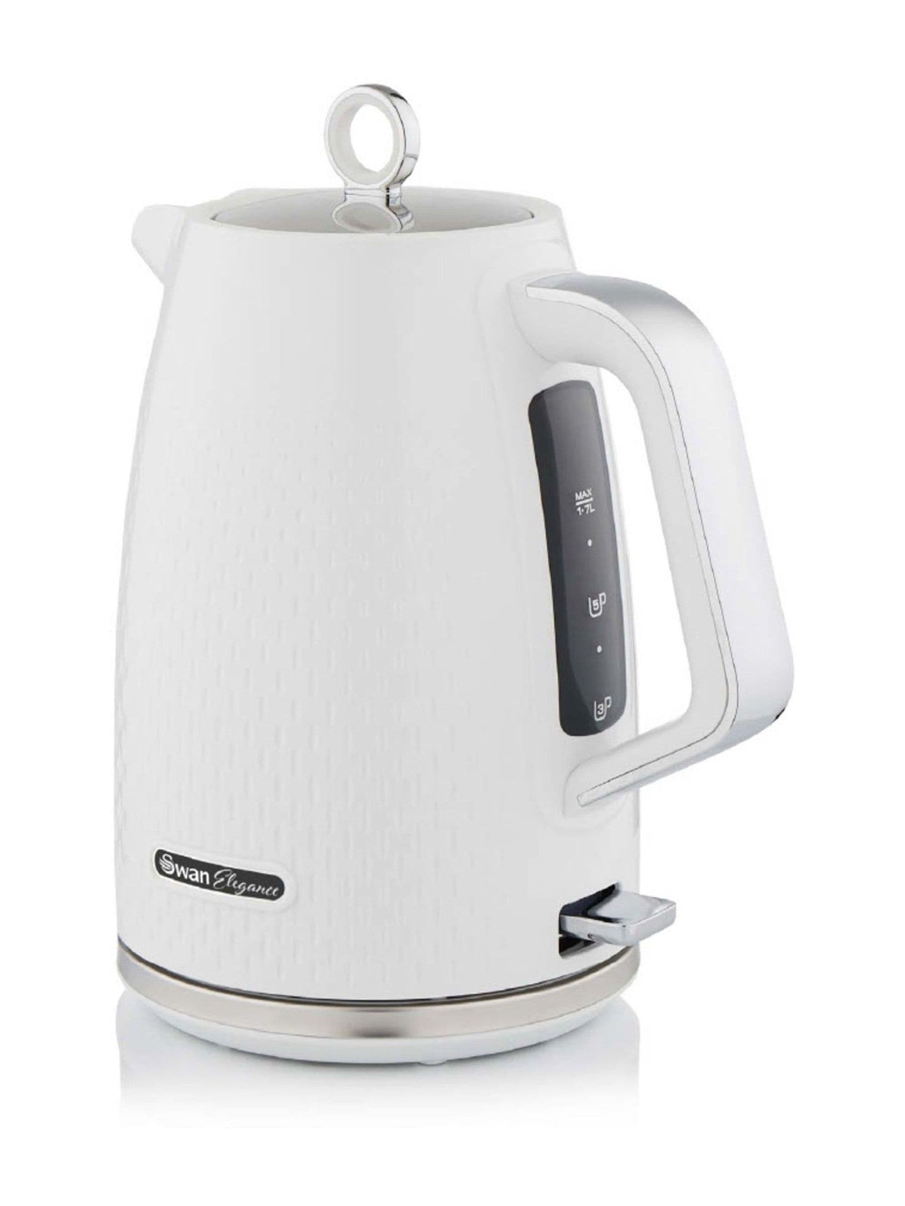 Swan White Elegance Jug Kettle 1.7L (British brand)