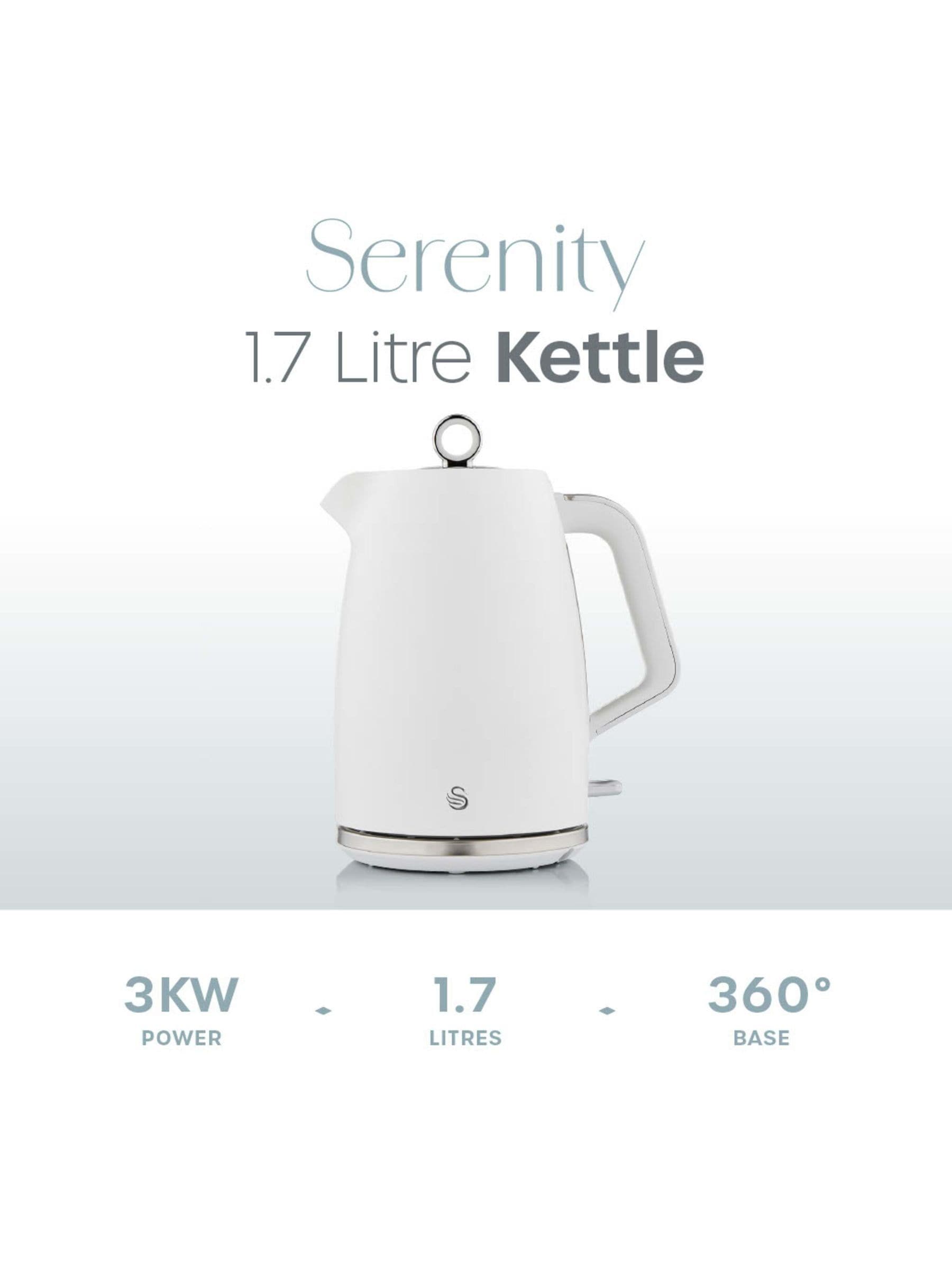 Weiße Swan Serenity Teekanne 1,7 Liter (Britische Marke)