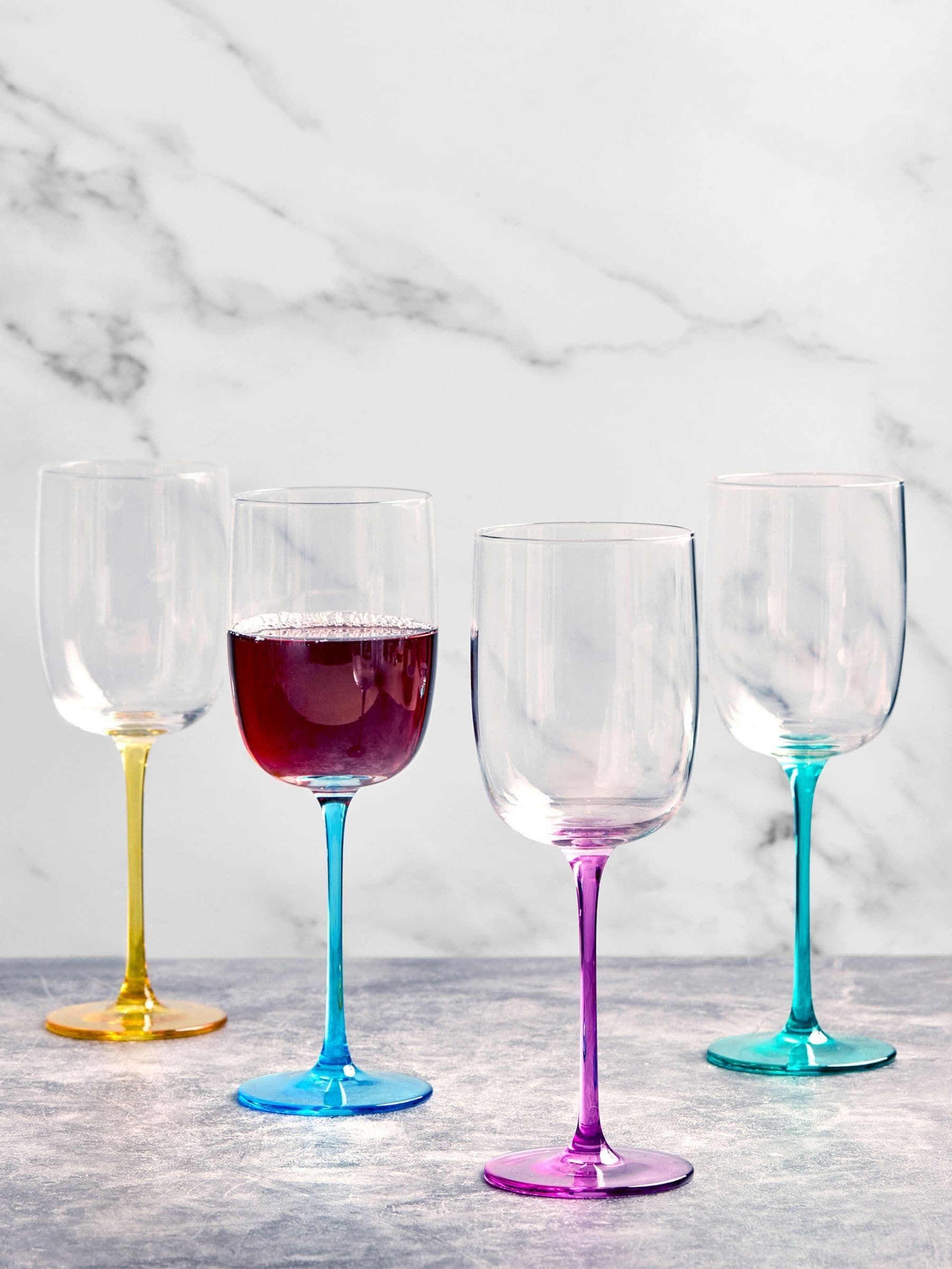 Anton Studio Designs green Gala wine glasses set of 4 - British product