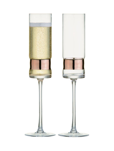 Set de 2 flûtes à champagne SoHo Anton Studio Designs Bronze
