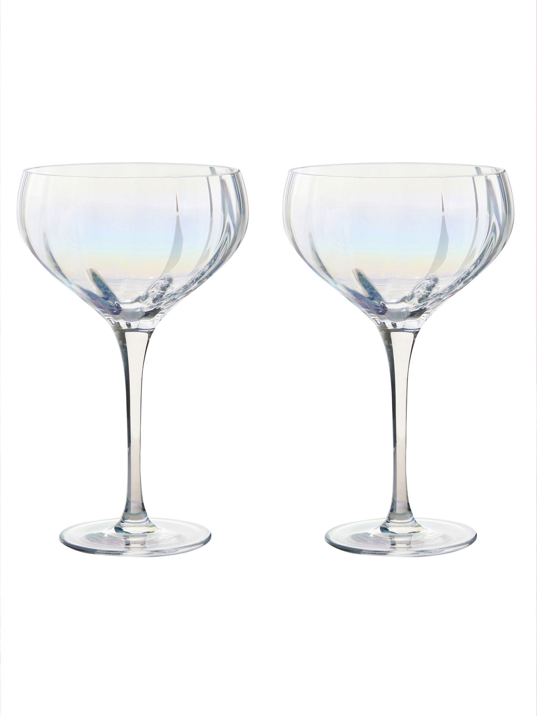 Anton Studio Designs Palazzo Champagnerglas- und Untertassen-Set - britisches Produkt