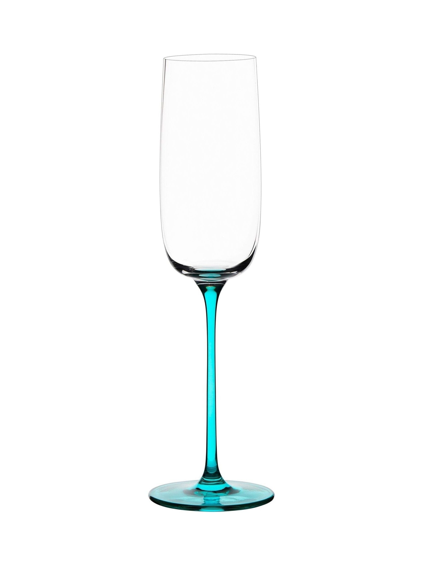 Anton Studio Designs blue gala champagne flutes set of 4 - British product