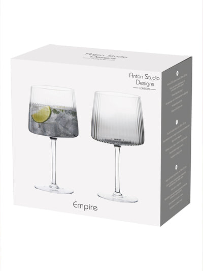 Anton Studio Designs Set aus 2 Rauch-Empire-Gin-Gläsern