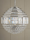 BHS Paladina Crystal Satin Brass Ceiling Light