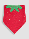 JoJo Maman Bébé red strawberry dribble bibs 2 pack, imported from the UK