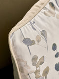 Honesty leaf floral printed cushion 50x50cm, imported from the UK