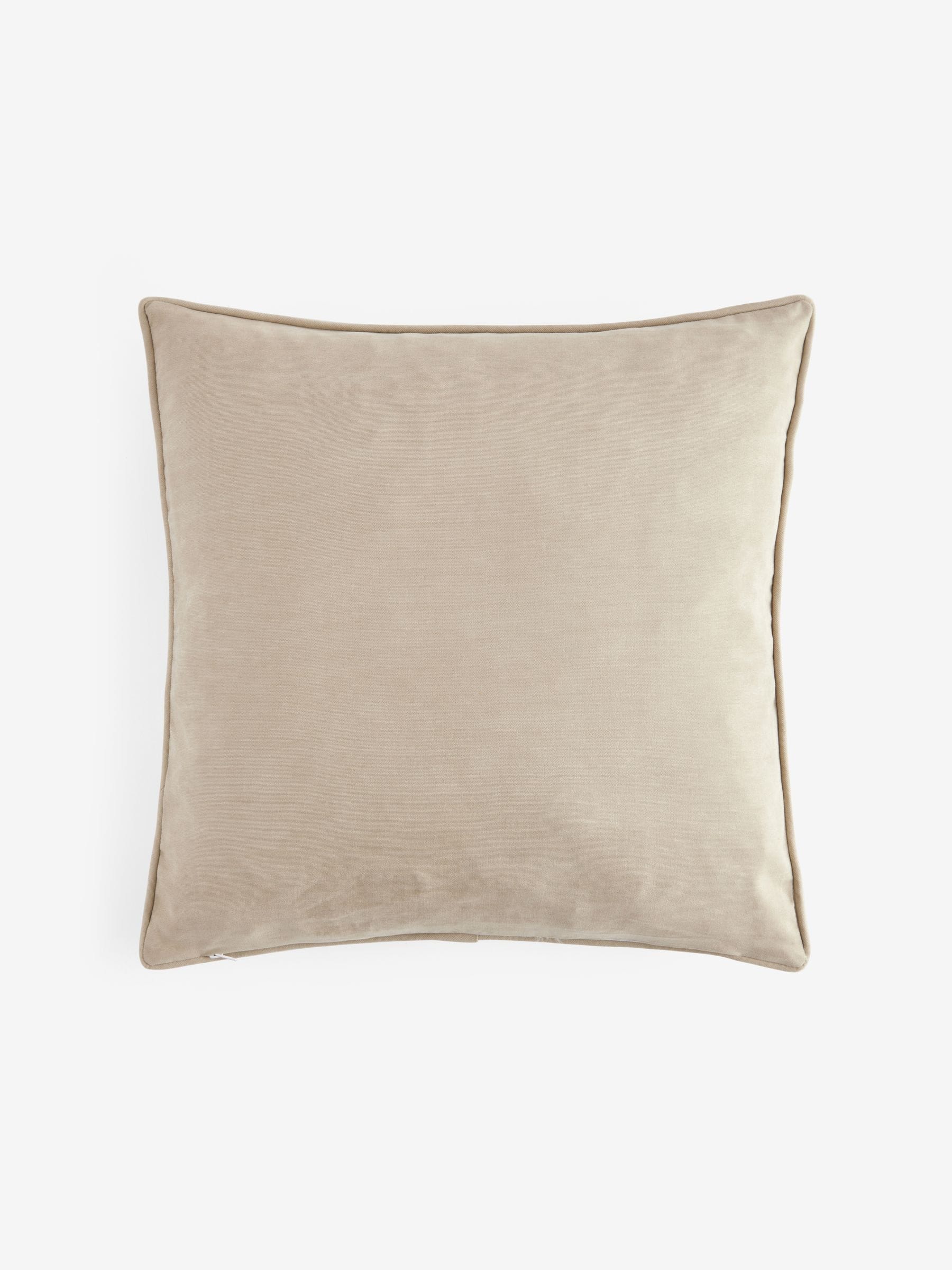 Honesty leaf floral printed cushion 50x50cm, imported from the UK