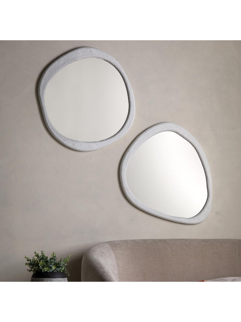 Gallery Home Brantley pebble mirror cream, UK version