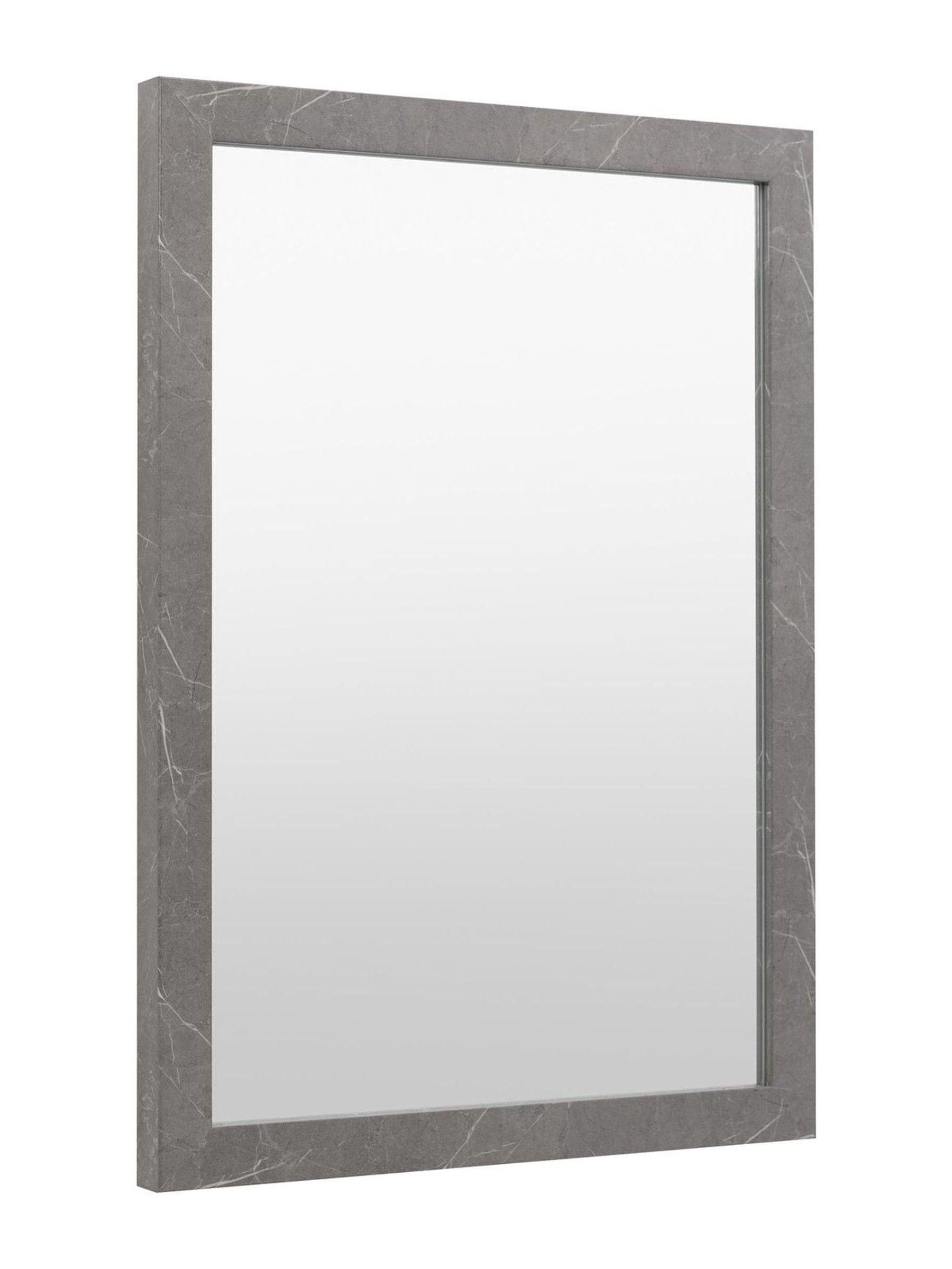 Gallery Home White Wesson Marbled Mirror 77x57cm, UK version