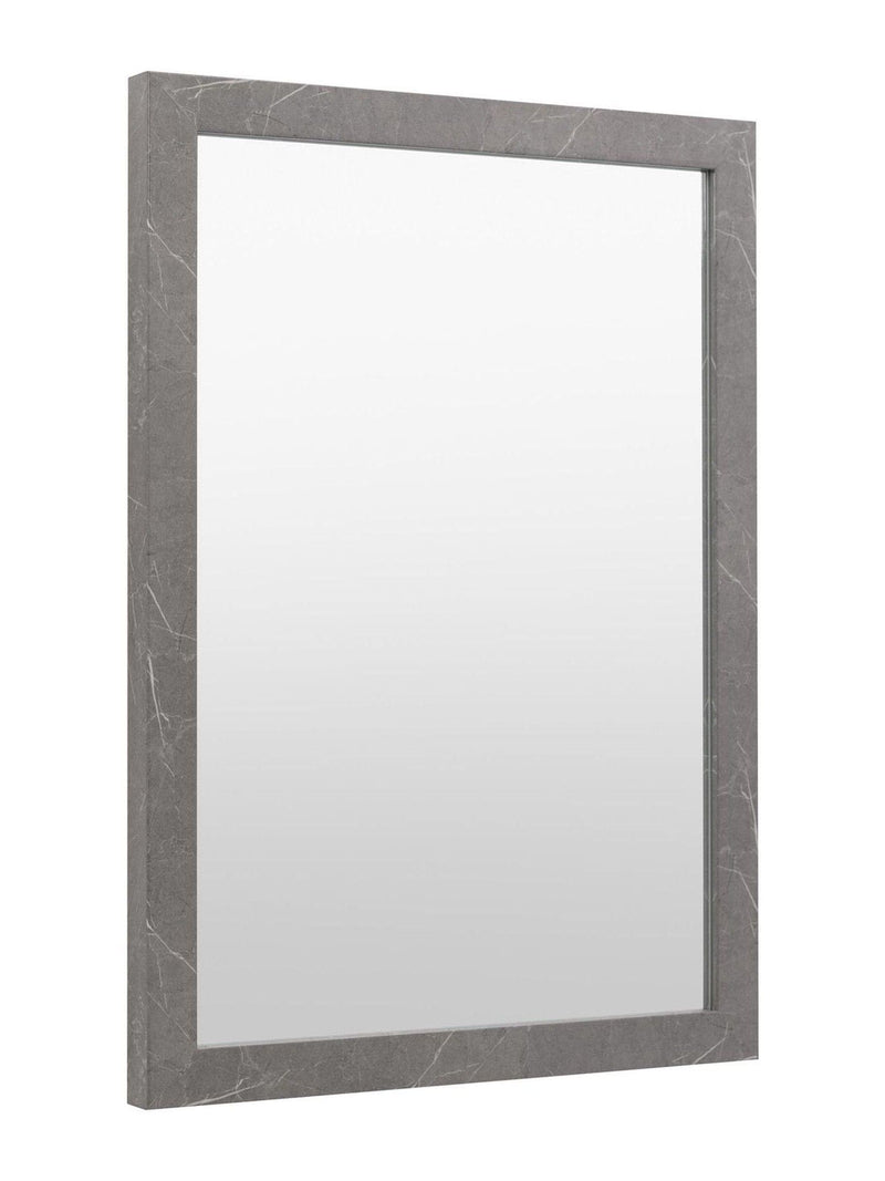 Gallery Home White Wesson Marbled Mirror 77x57cm, UK version