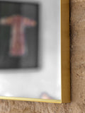 Overmantle mirror in black 110cm x 90cm, UK version