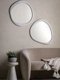 Gallery Home cream Brantley pebble mirror 66.5cm, UK version