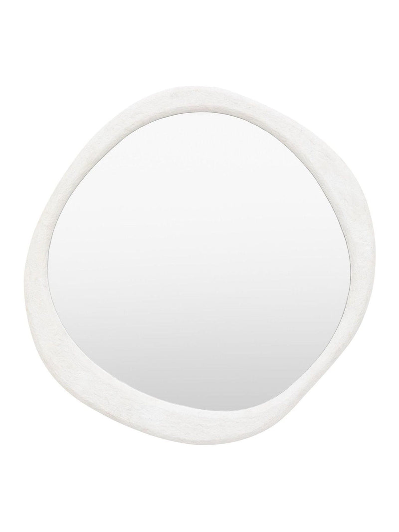 Gallery Home cream Brantley pebble mirror 66.5cm, UK version