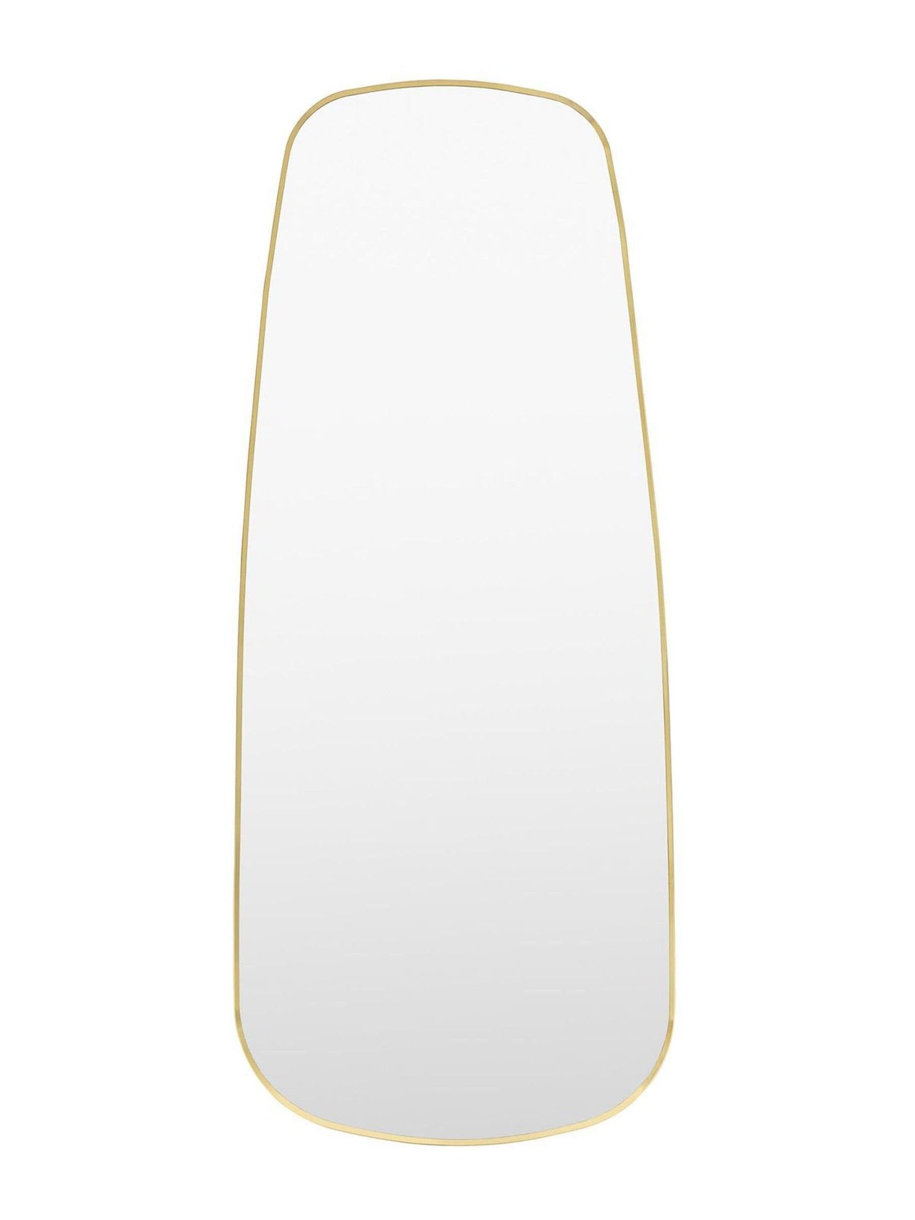Gallery Home gold axel shaped leaner mirror 70cm x 170cm, UK version
