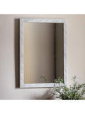 Gallery Home White Wesson Marbled Mirror 77x57cm, UK version