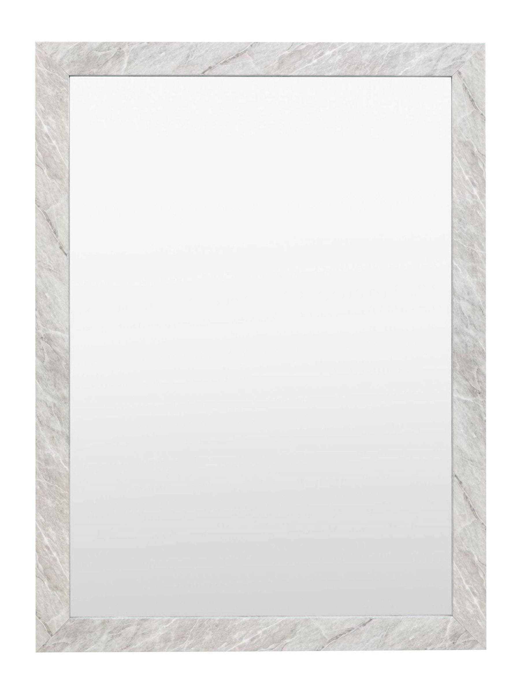 Gallery Home White Wesson Marbled Mirror 77x57cm, UK version