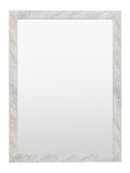 Gallery Home White Wesson Marbled Mirror 77x57cm, UK version
