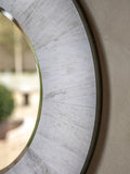 Gallery Home Cream Kole round mirror 90cm, UK version