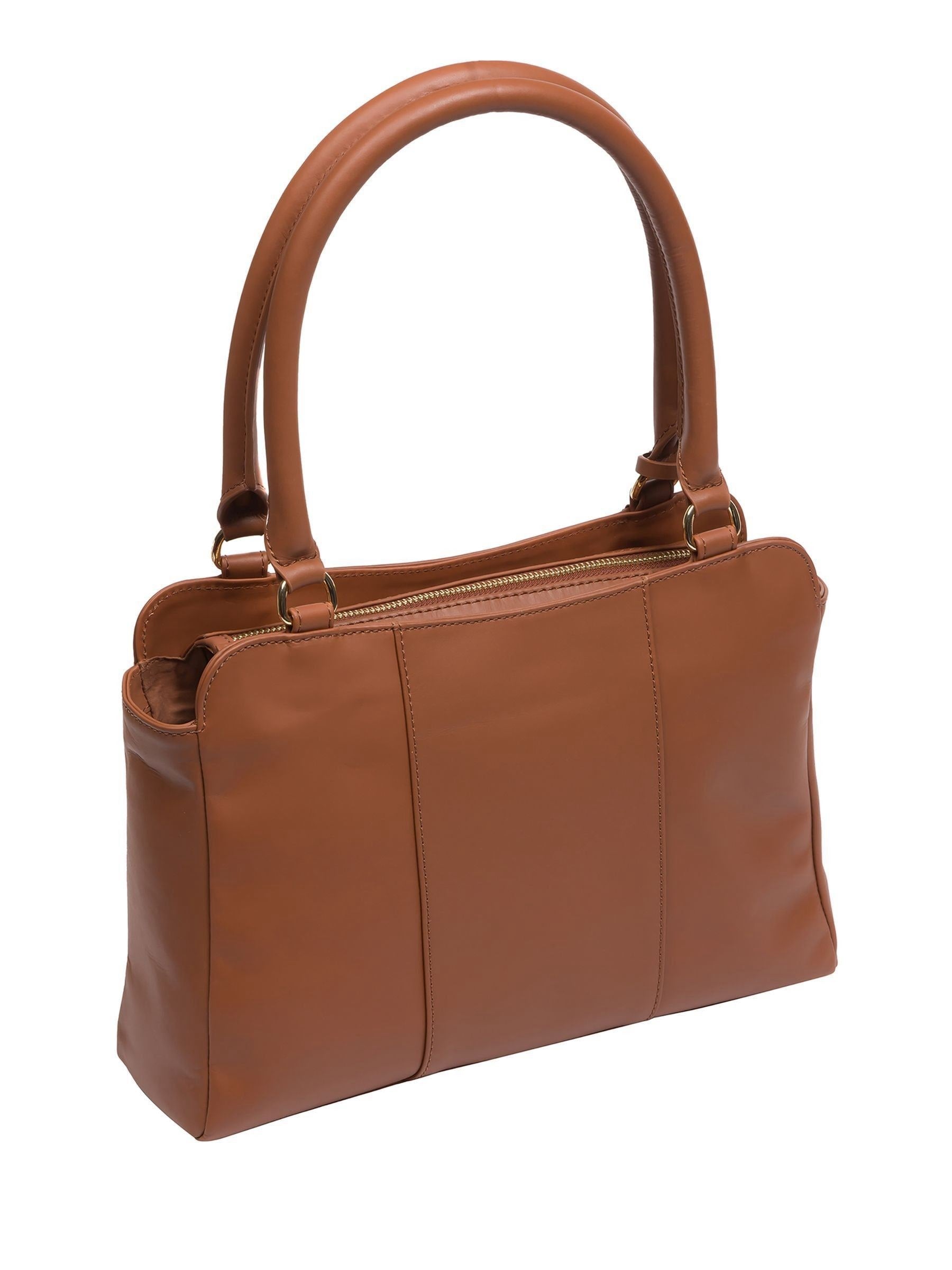 Cultured London Brianna brown leather handbag (British brand)
