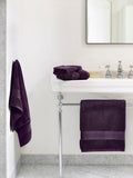 Jasper Conran London Purple Zero Twist Lightweight Soft Fast Drying 100% Cotton Towel