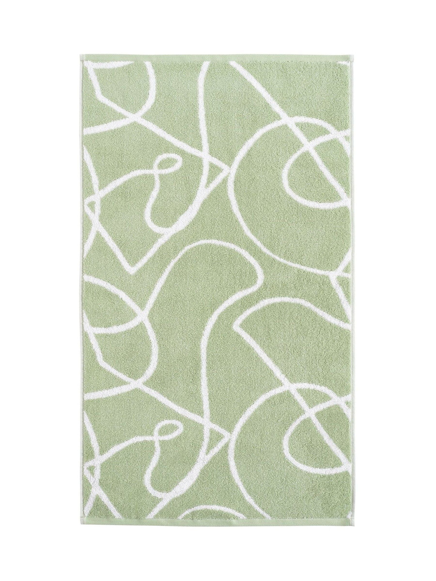 Copenhagen Home Sage cotton hand towels (British brand)