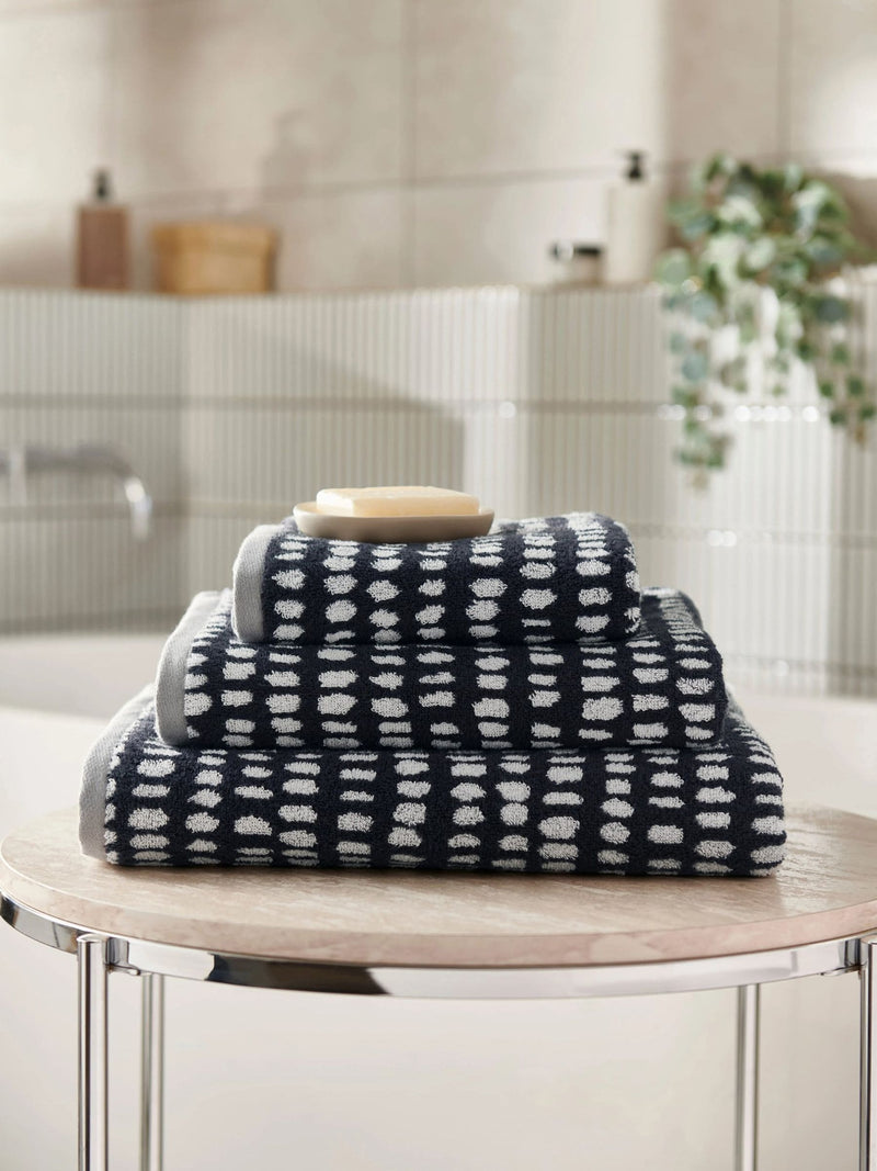 Copenhagen Home Black and White Arri Cotton Towel
