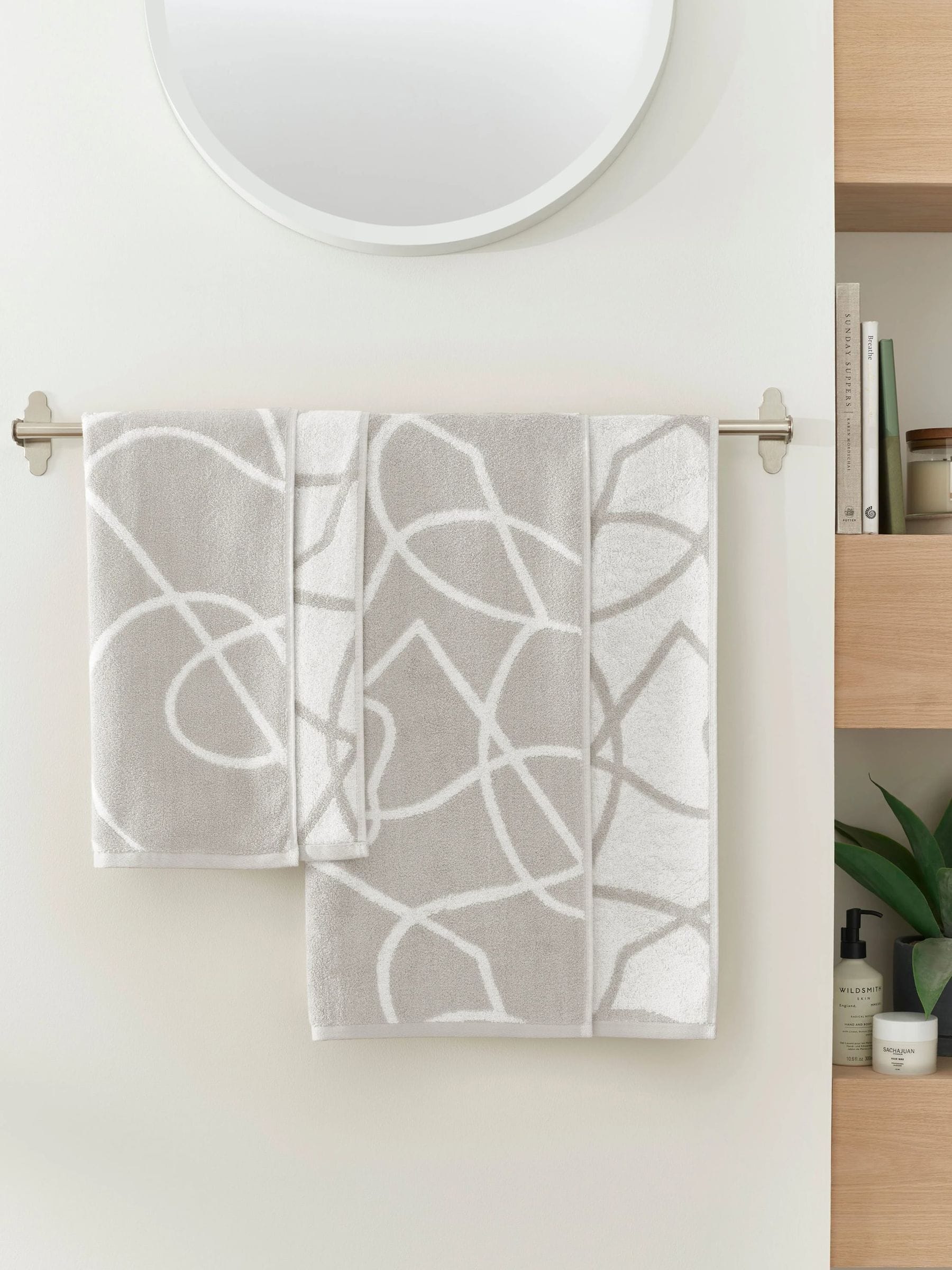 Copenhagen Home natural hand towel set of 2, imported from the UK