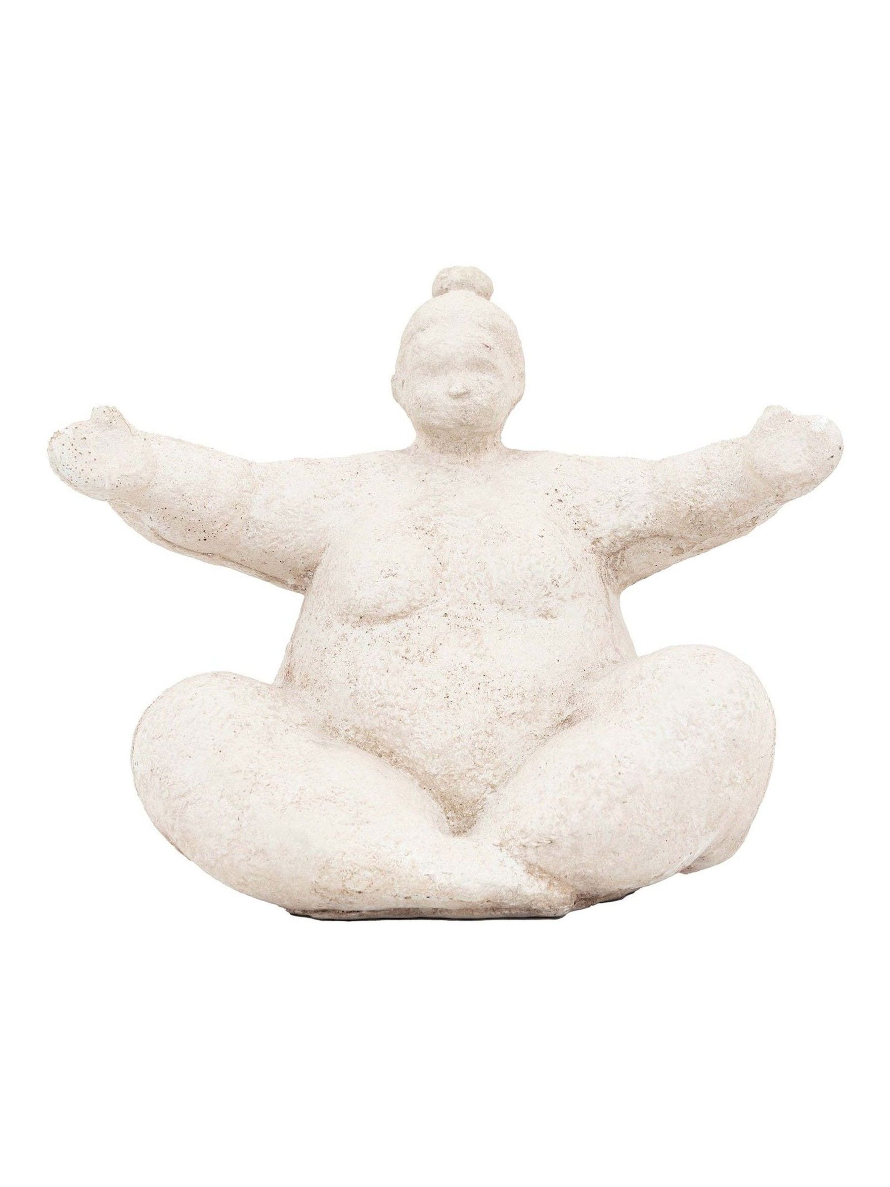 Gallery Home Cream Lady cement sculpture 25cm, UK version
