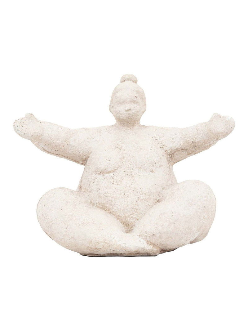 Gallery Home Cream Lady cement sculpture 25cm, UK version