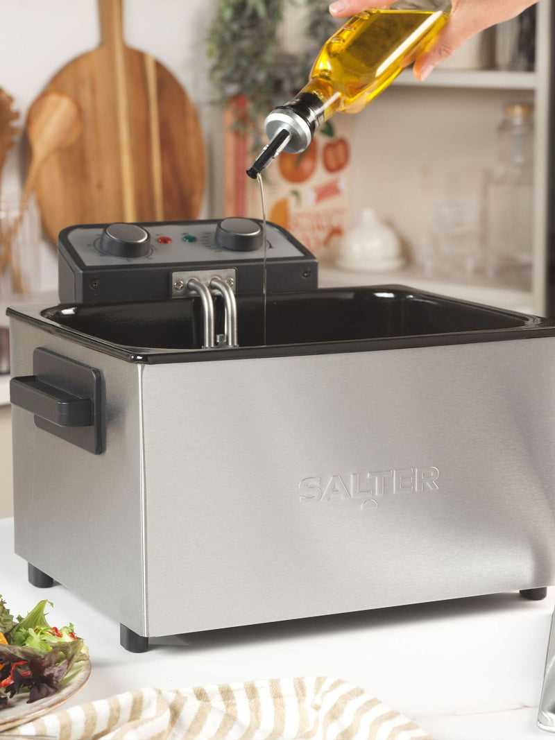 Salter Silver deep fat fryer 5-litre (British brand)