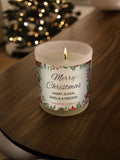 Personalised Merry Christmas Candle Jar by PMC