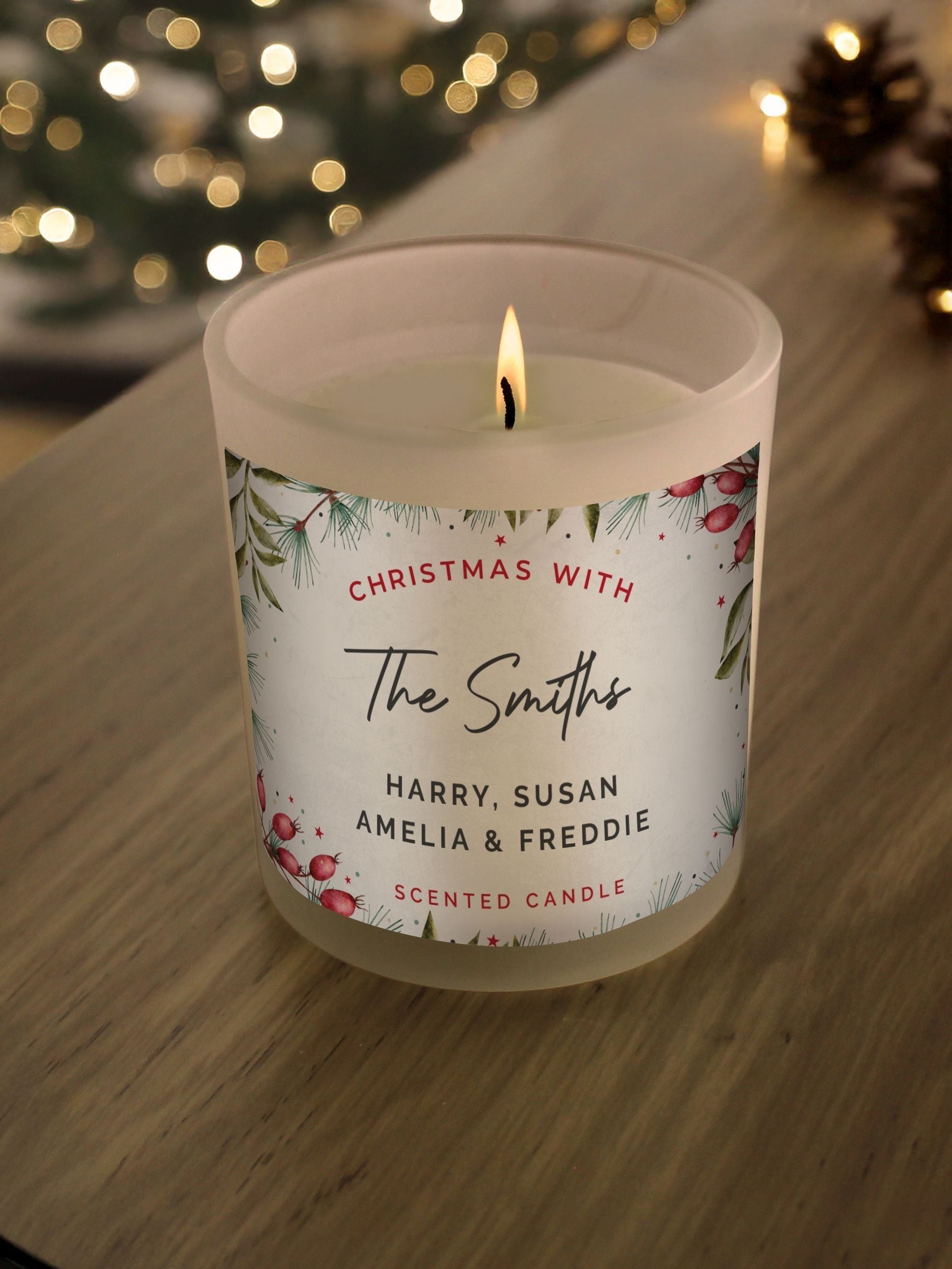Personalised Christmas With... Scented Jar Candle by PMC