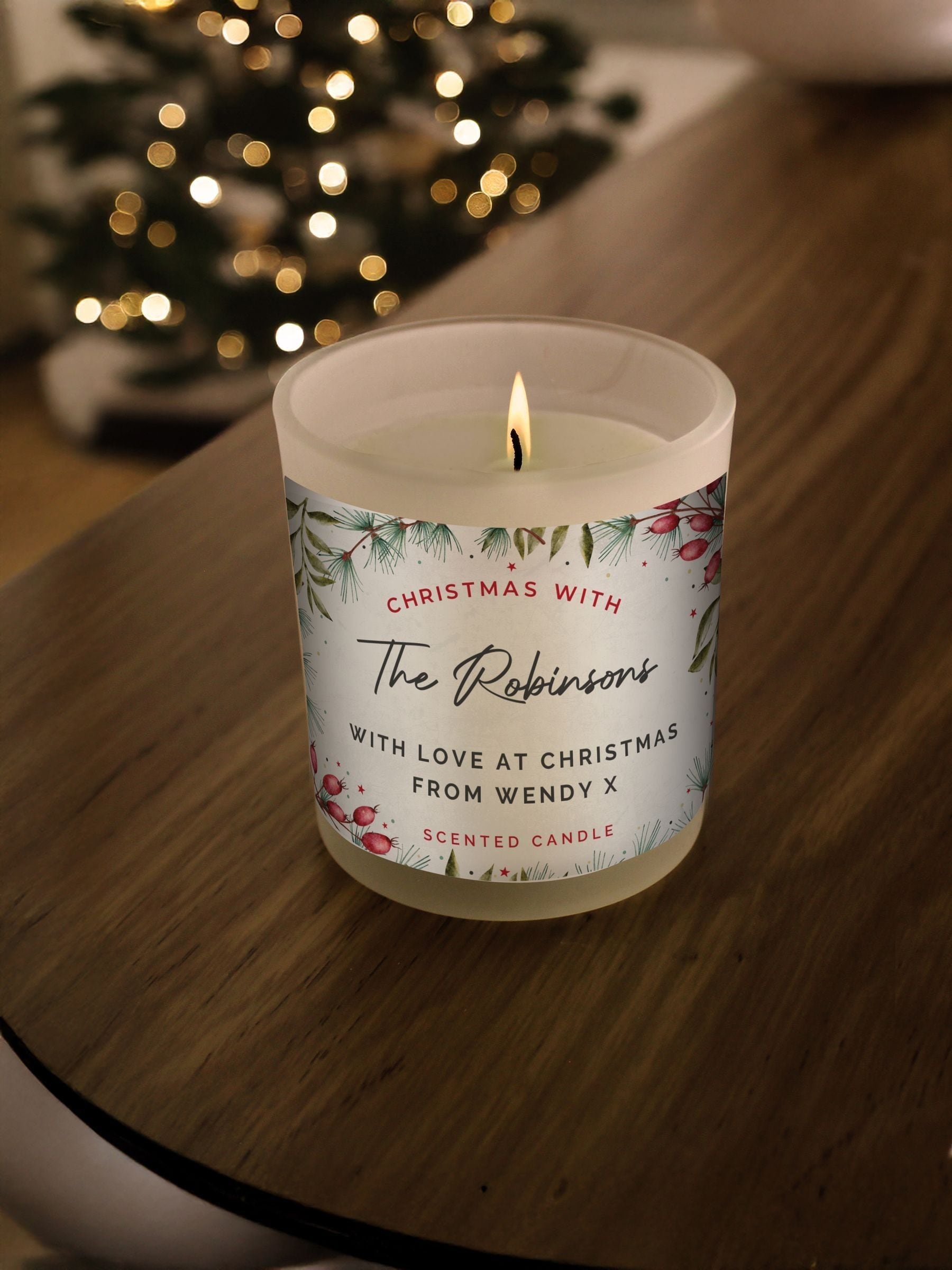 Personalised Christmas With... Scented Jar Candle by PMC