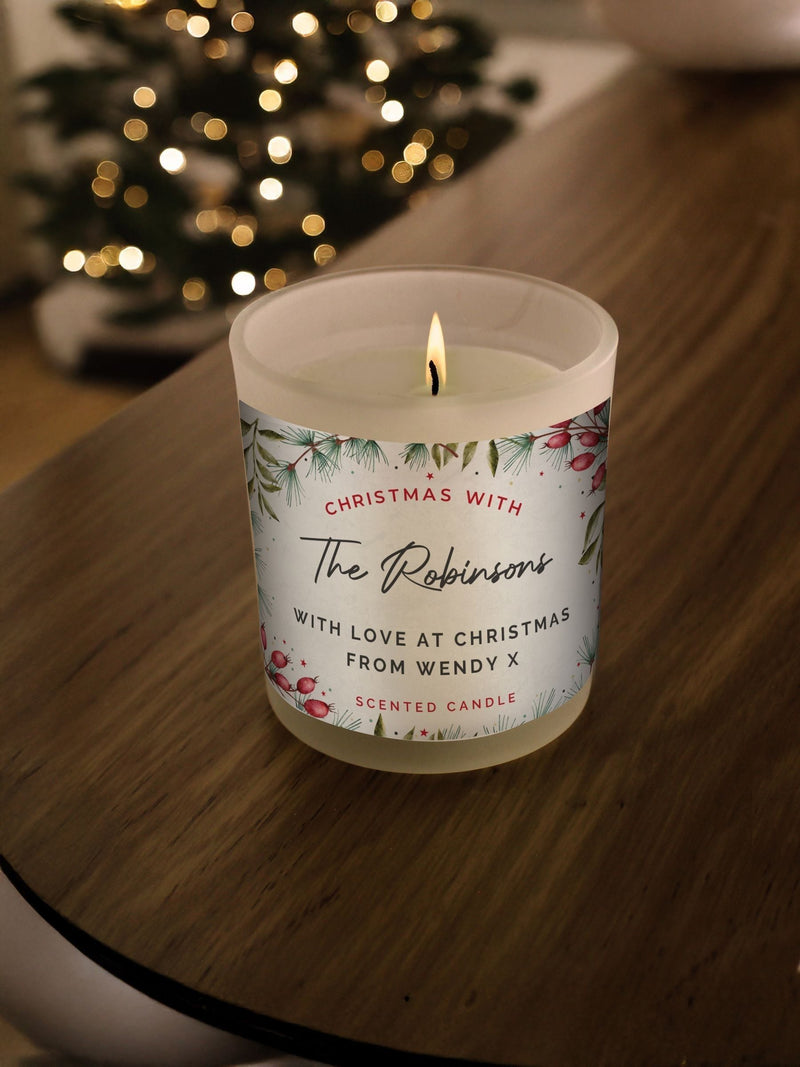 Personalised Christmas With... Scented Jar Candle by PMC