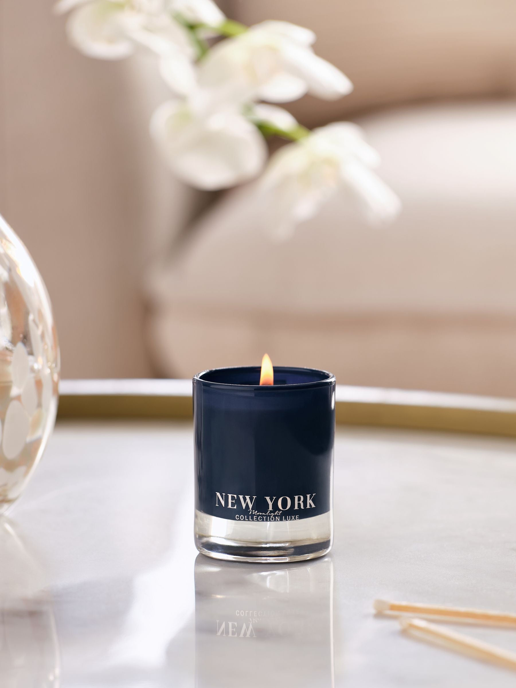 Collection Luxe New York Moonlight Amber & Jasmine Large 3 Wick Candle