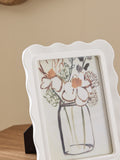 White Layered Petal Photo Frame