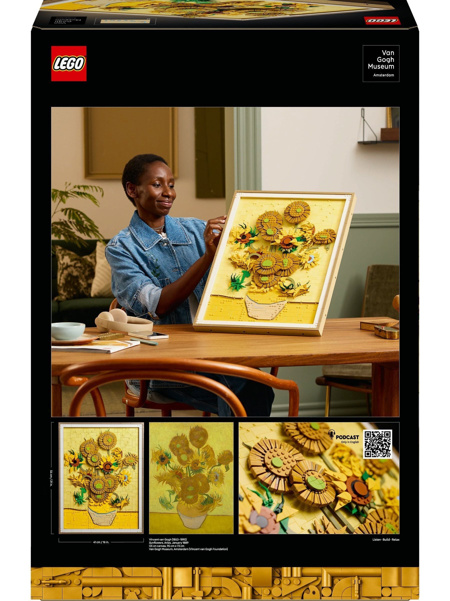 LEGO Art Van Gogh Sunflowers building set 31215, UK version