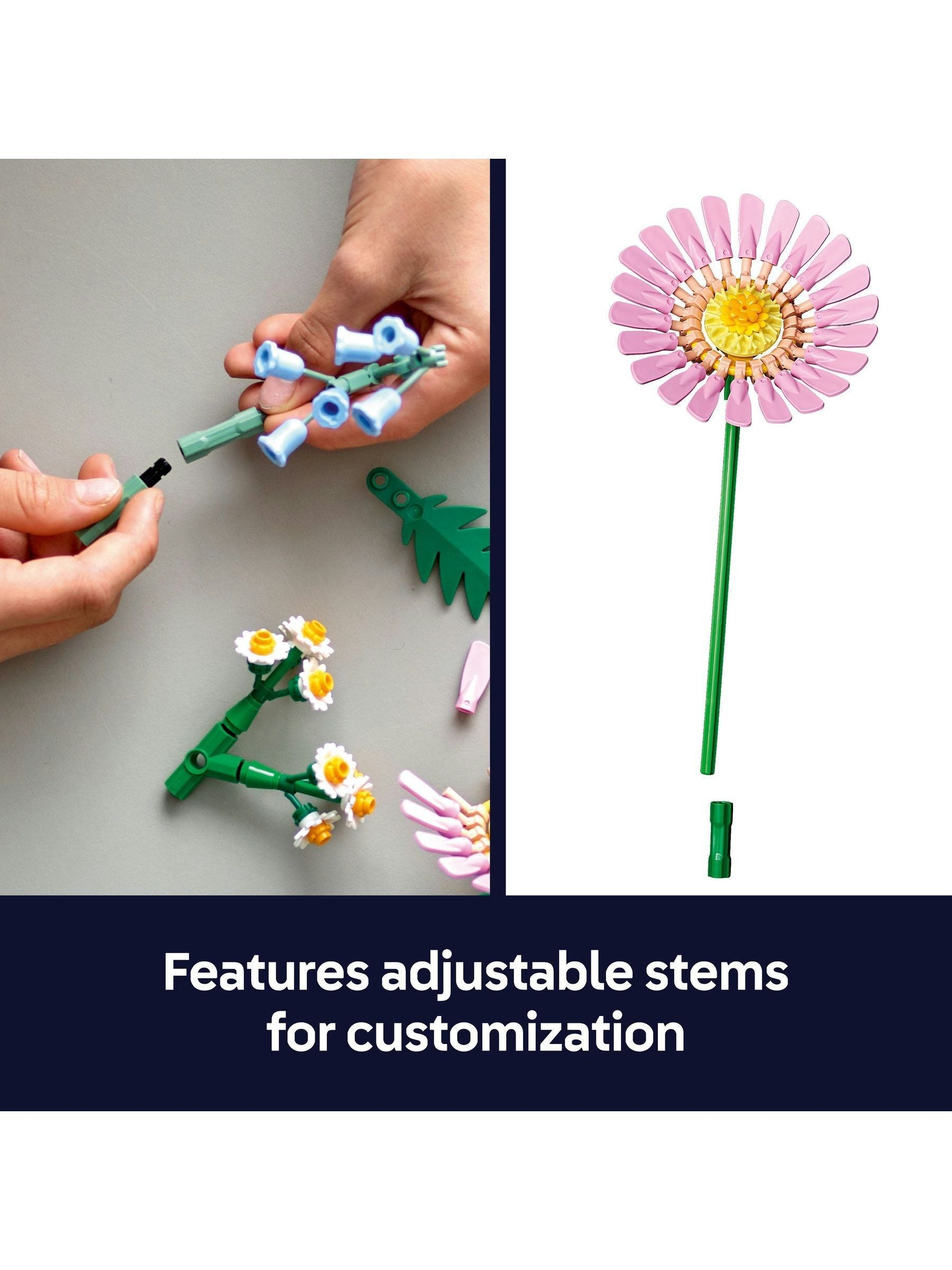 LEGO Botanicals Petite Sunny Bouquet building set, imported from the UK