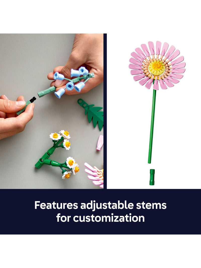 LEGO Botanicals Petite Sunny Bouquet building set, imported from the UK