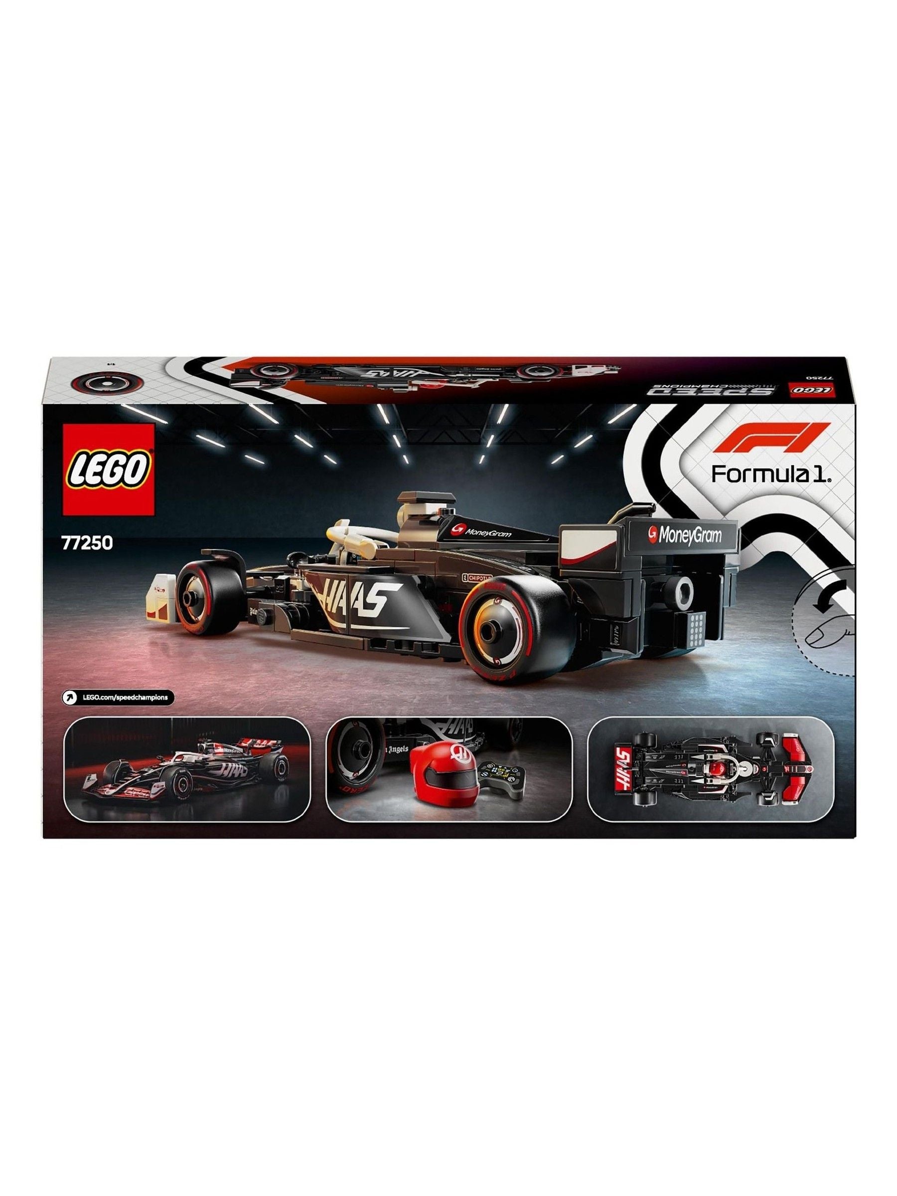 LEGO Speed Champions Haas F1 VF24 race car model, UK version
