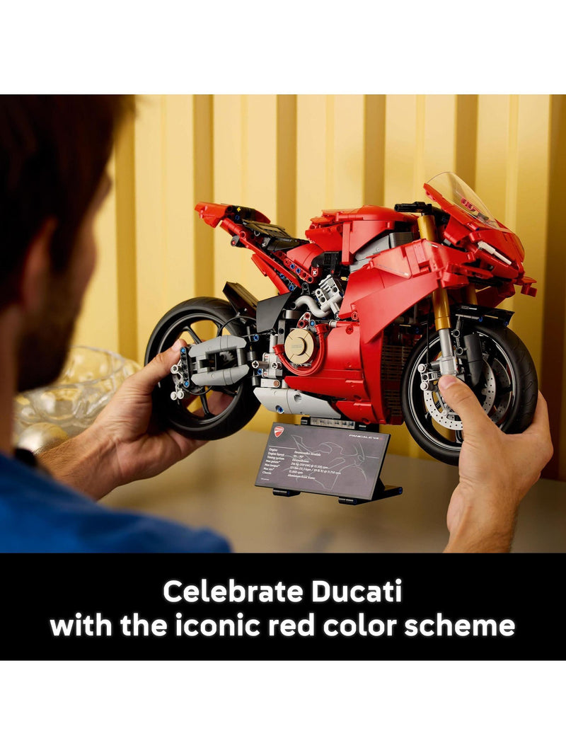 LEGO Technic Ducati Panigale V4 S motorcycle building set, UK version