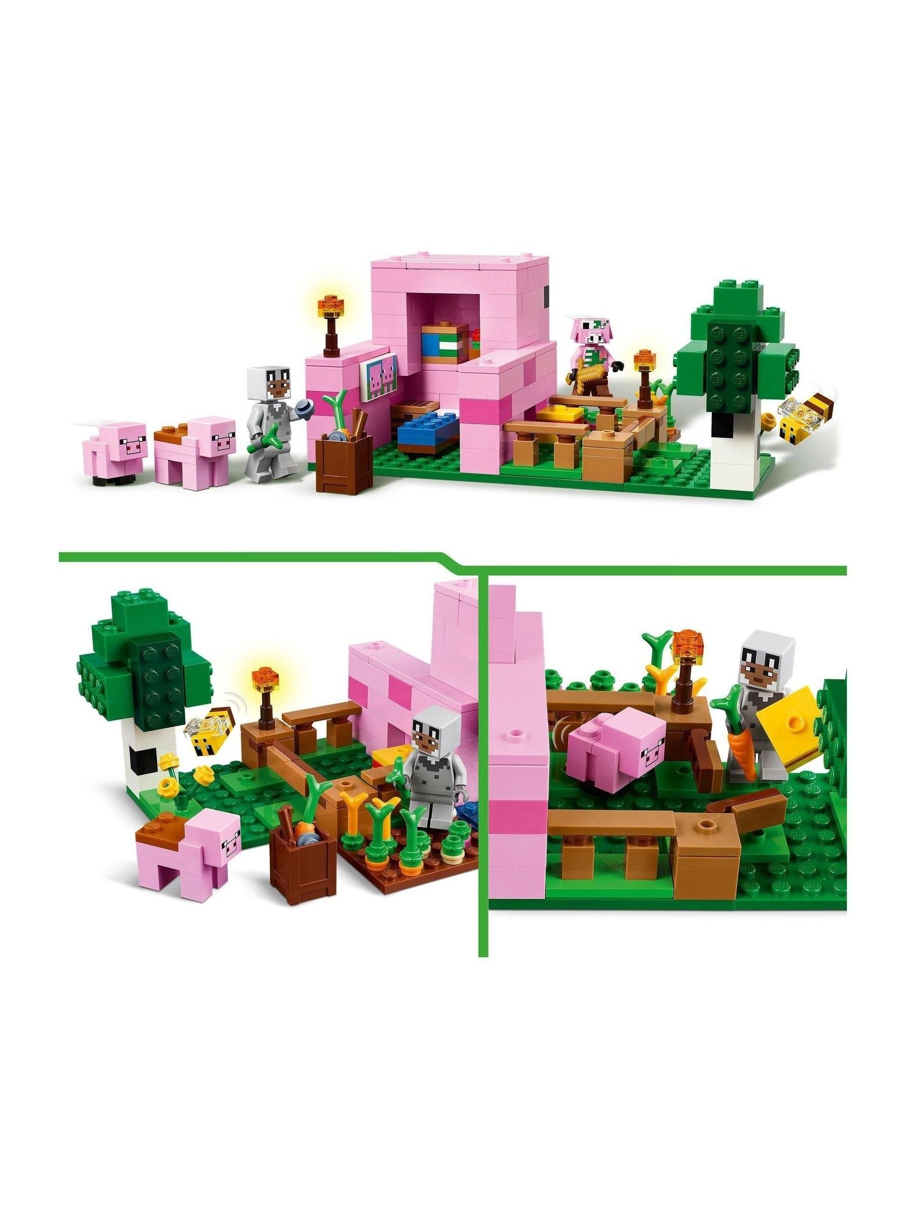 LEGO Minecraft Baby Pig House toy set 21268, UK version