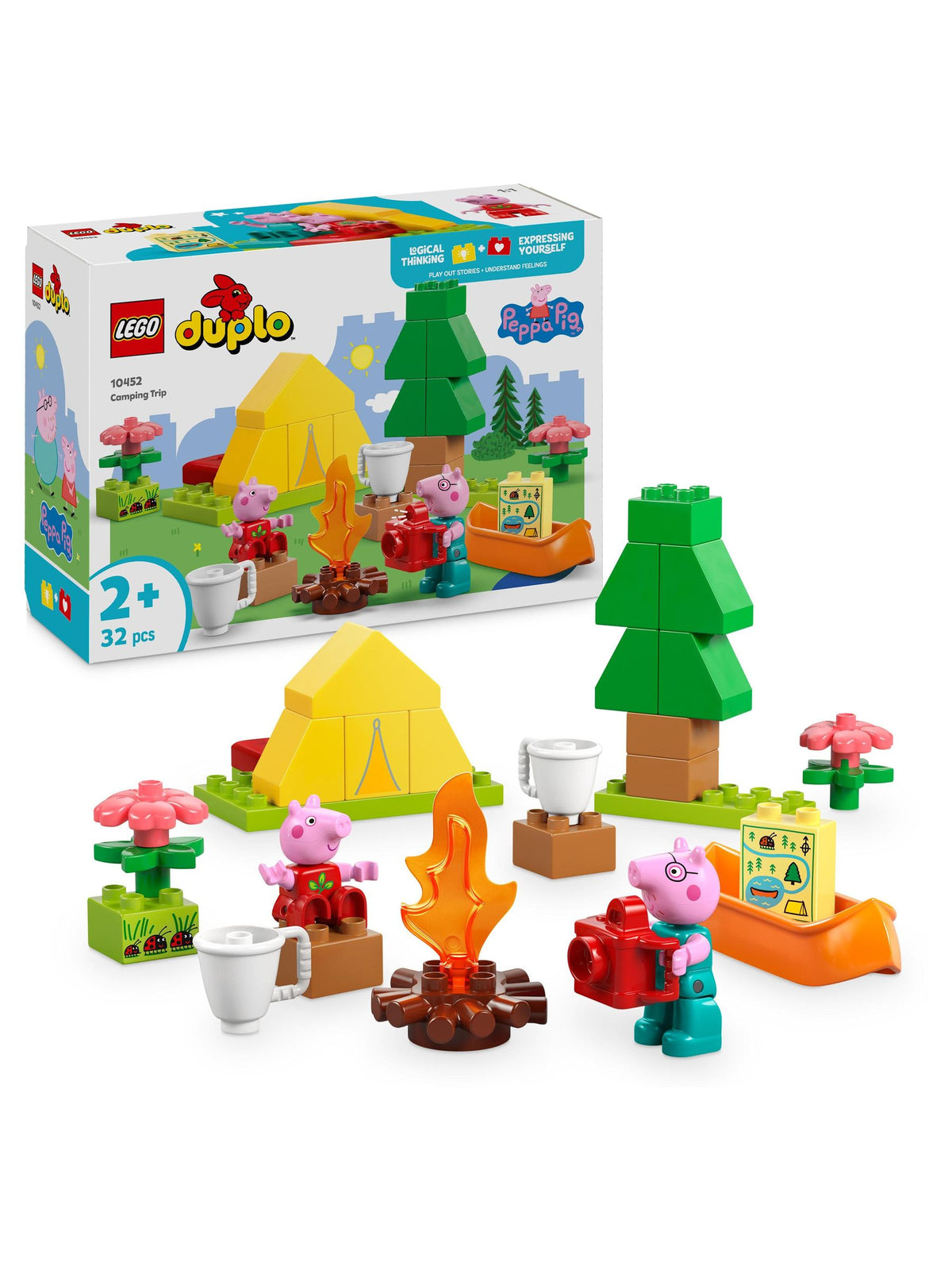 LEGO Duplo Peppa Pig Funfair building toy set, imported from the UK