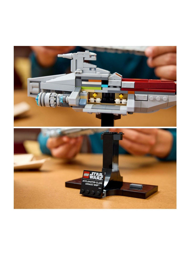 LEGO Star Wars Acclamator Class Assault Ship model, imported from the UK